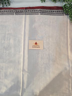 Bagh Hand Block Print Mul Cotton Saree – Rustic Red