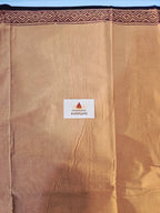 Bagh Hand Block Print Mul Cotton Saree – Peach Beige