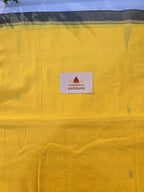 Pure Handwoven Mul Cotton Jamdani - Yellow