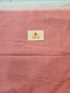 Pure Handwoven Mul Cotton Jamdani - Peach