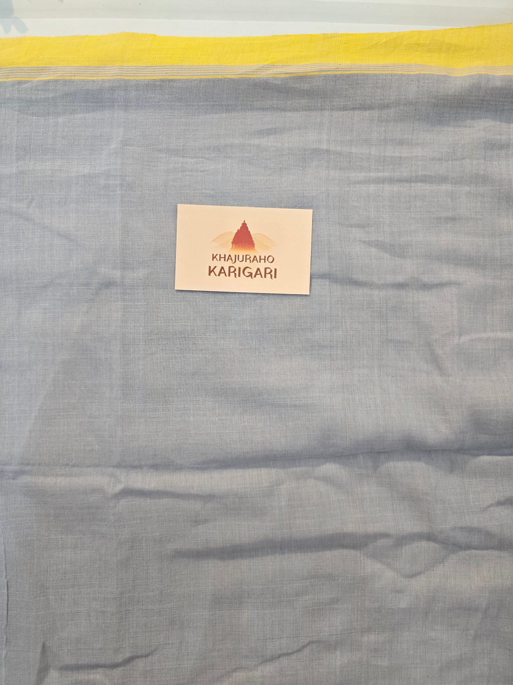 Pure Handwoven Mul Cotton Jamdani - Blue