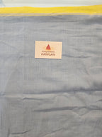 Pure Handwoven Mul Cotton Jamdani - Blue
