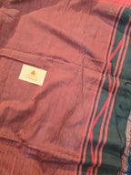 Pure Handwoven Mul Cotton Jamdani - Black
