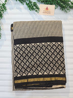 Hand block Printed Chanderi Silk Cotton Saree