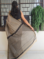 Hand block Printed Chanderi Silk Cotton Saree