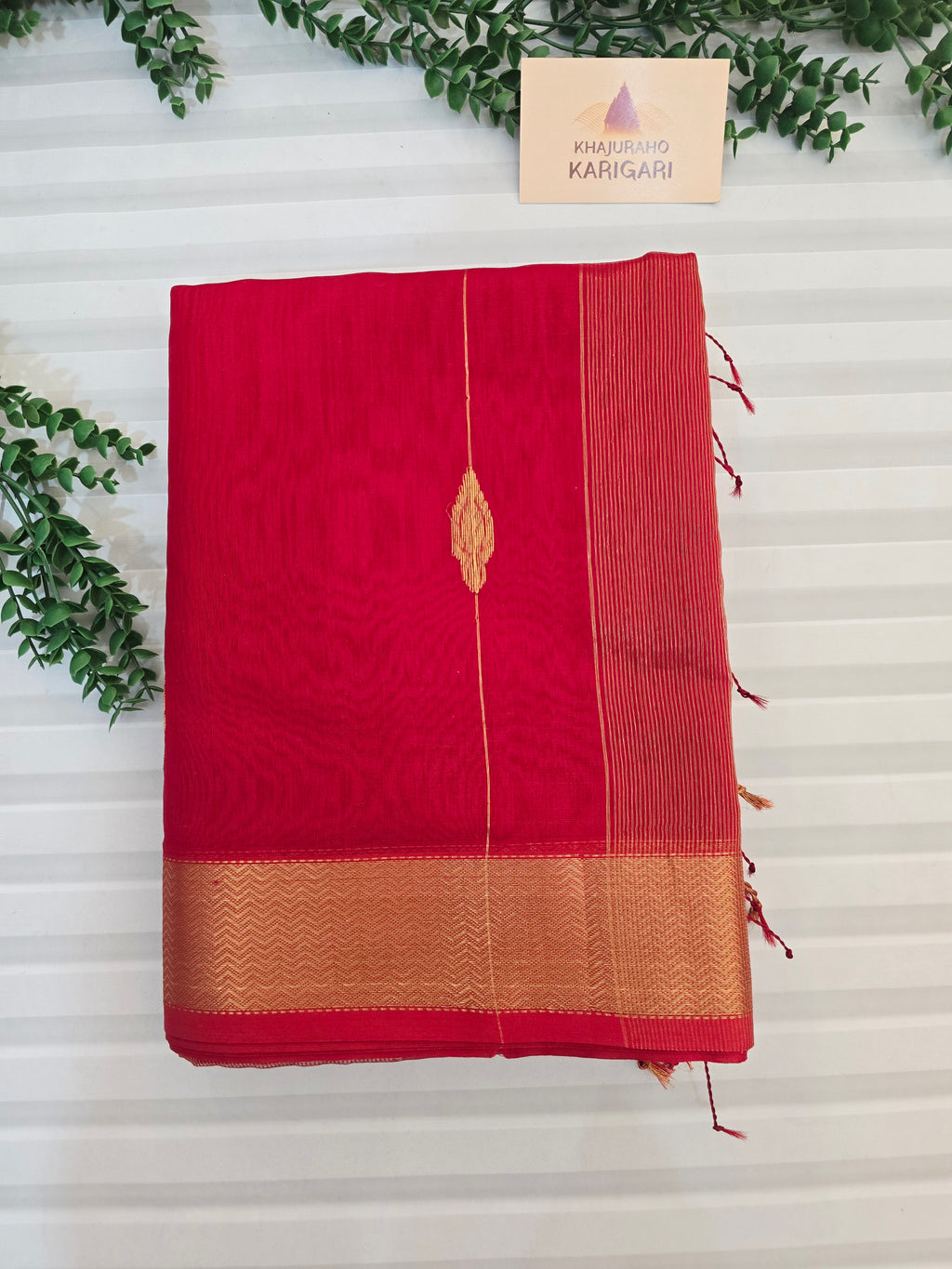 Pure Handwoven Maheshwari Saree Diamond Boota Pink