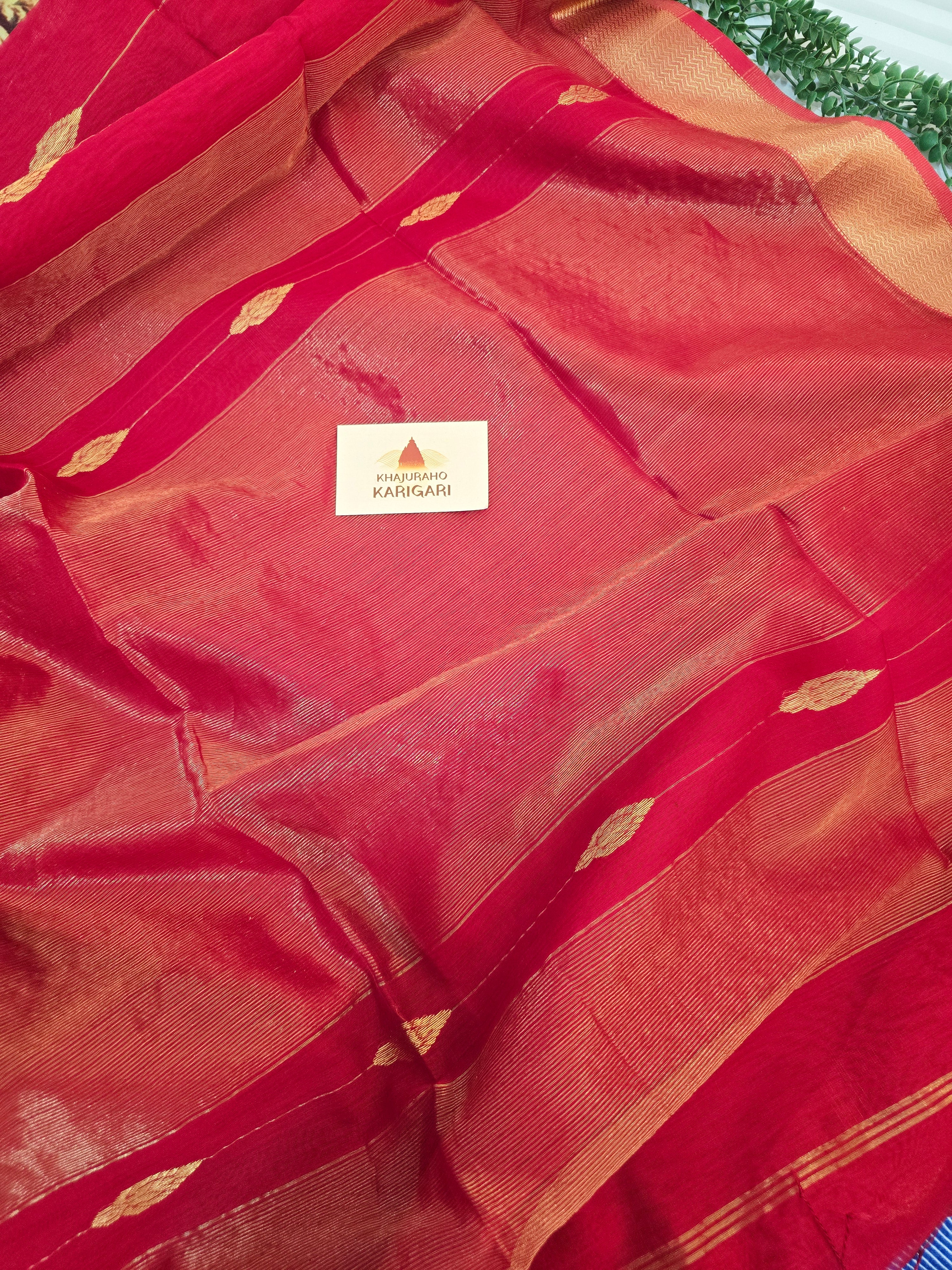 Pure Handwoven Maheshwari Saree Diamond Boota Pink