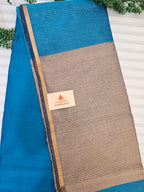 Pure Maheshwari Saree with Ghicha Pallu – Blue