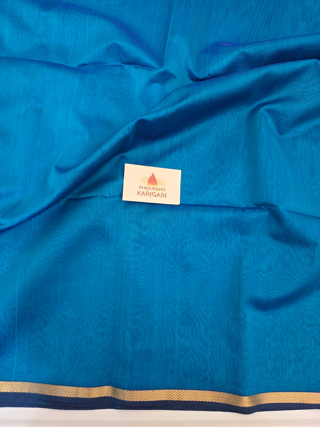 Pure Maheshwari Saree with Ghicha Pallu – Blue