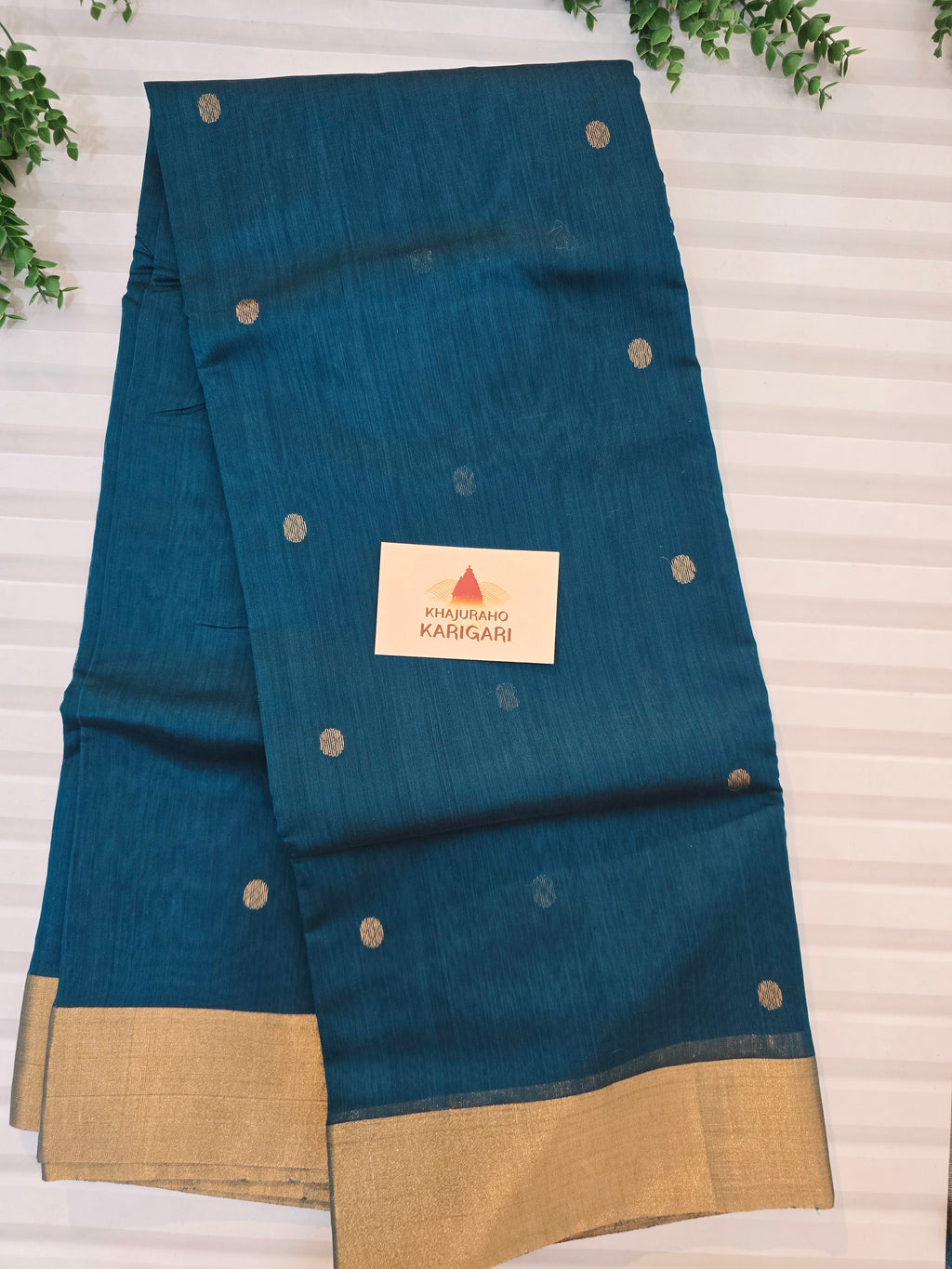 Chanderi with heavy Motifs on pallu
