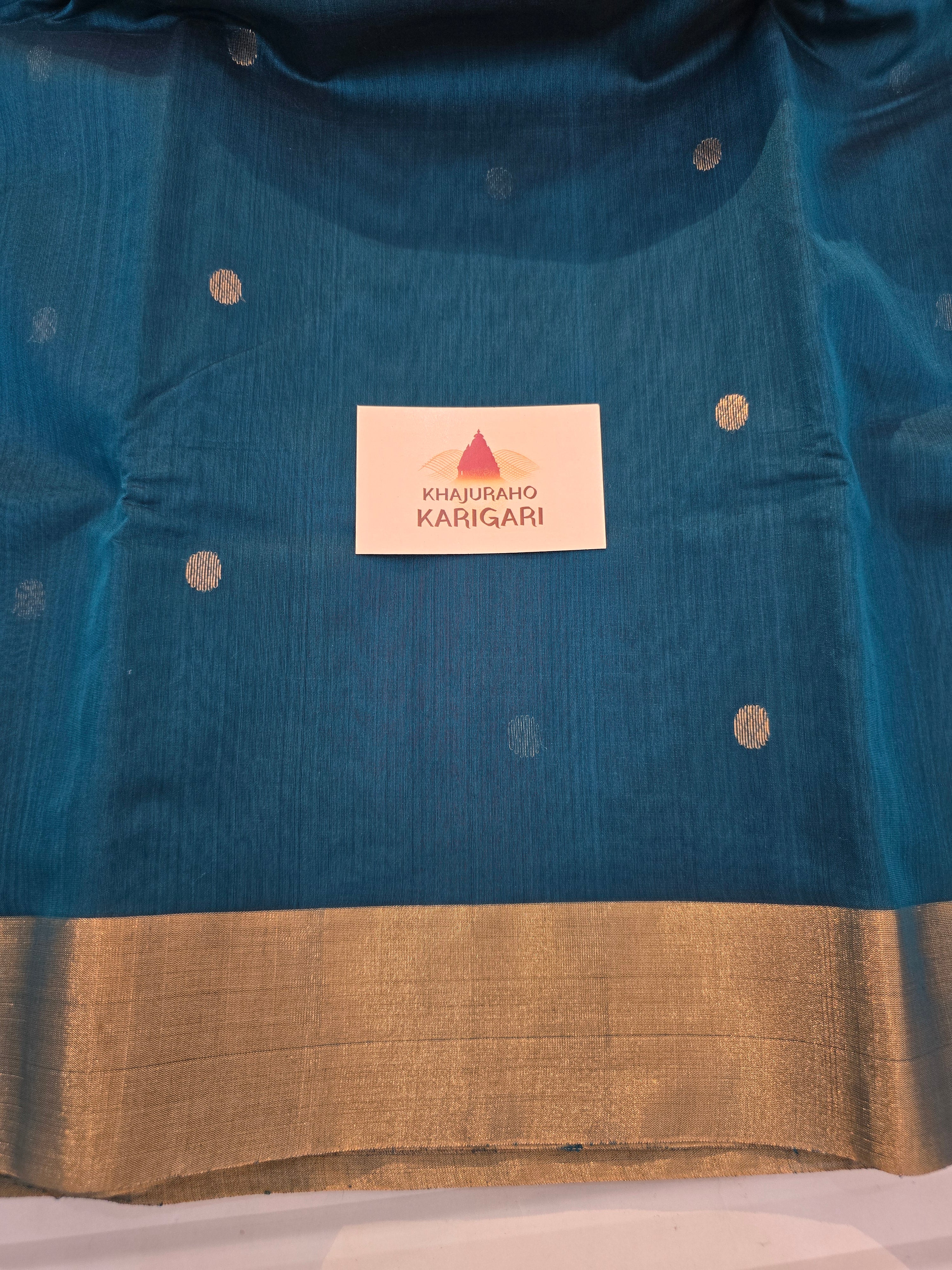 Chanderi with heavy Motifs on pallu