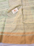 Chanderi zari stripes horizontally