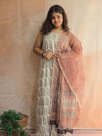 Natural Dyed Hand Block Print Cotton Suit Set with Kota Doria Dupatta