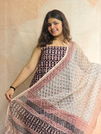 Natural Dyed Hand Block Print Cotton Suit Set with Kota Doria Dupatta