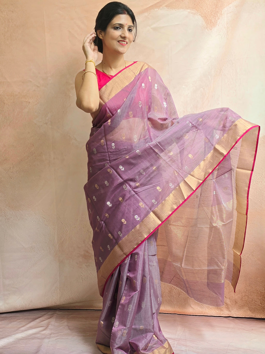 Chanderi Floral motifs