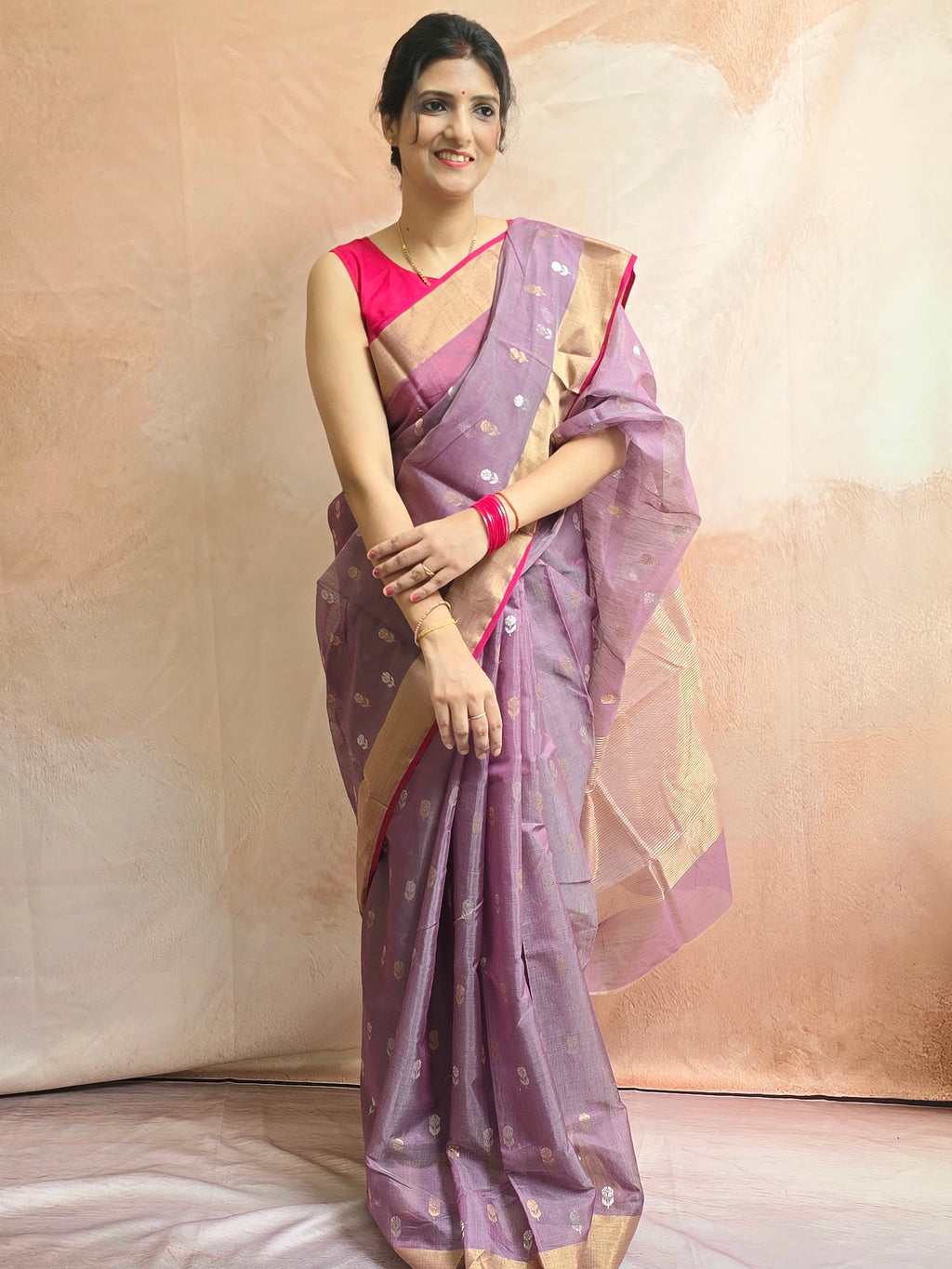 Chanderi Floral motifs