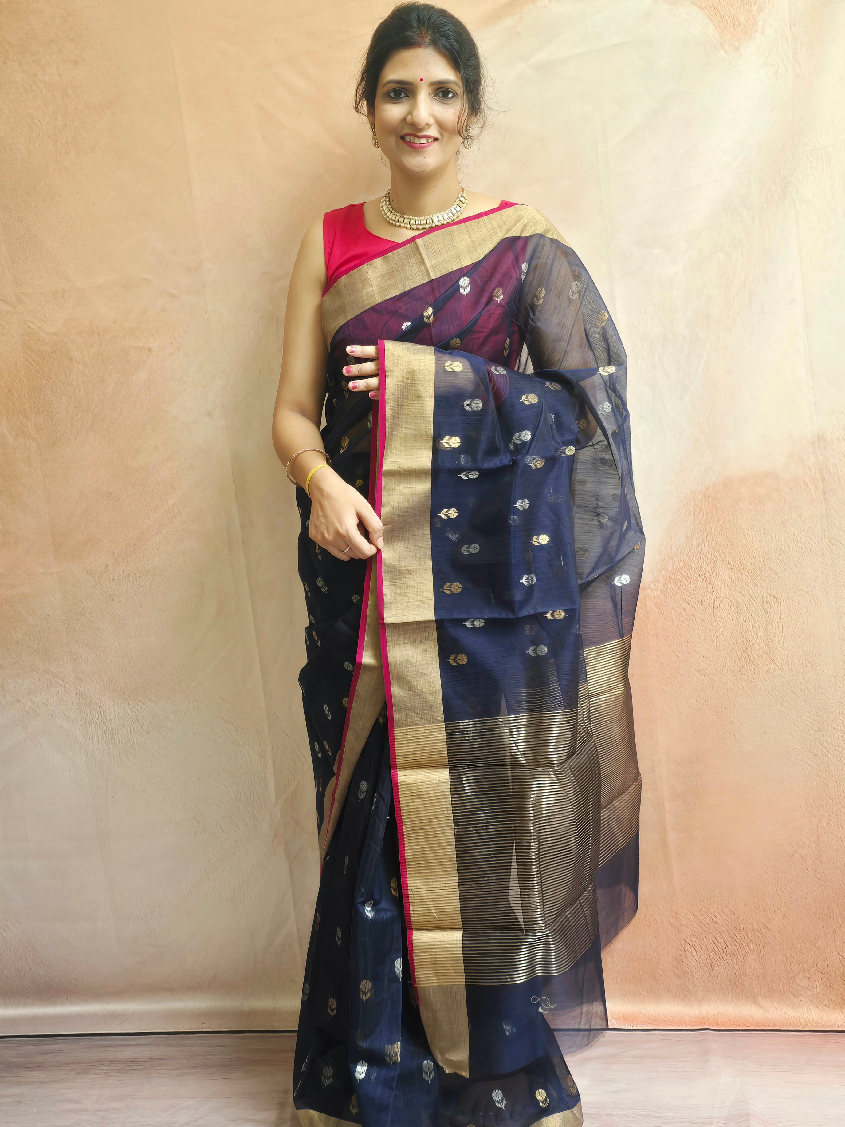 Chanderi Handwoven saree