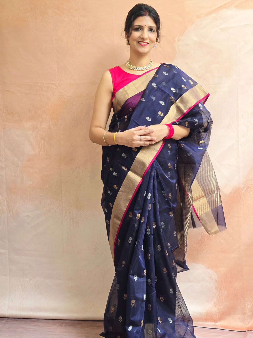 Chanderi Handwoven saree