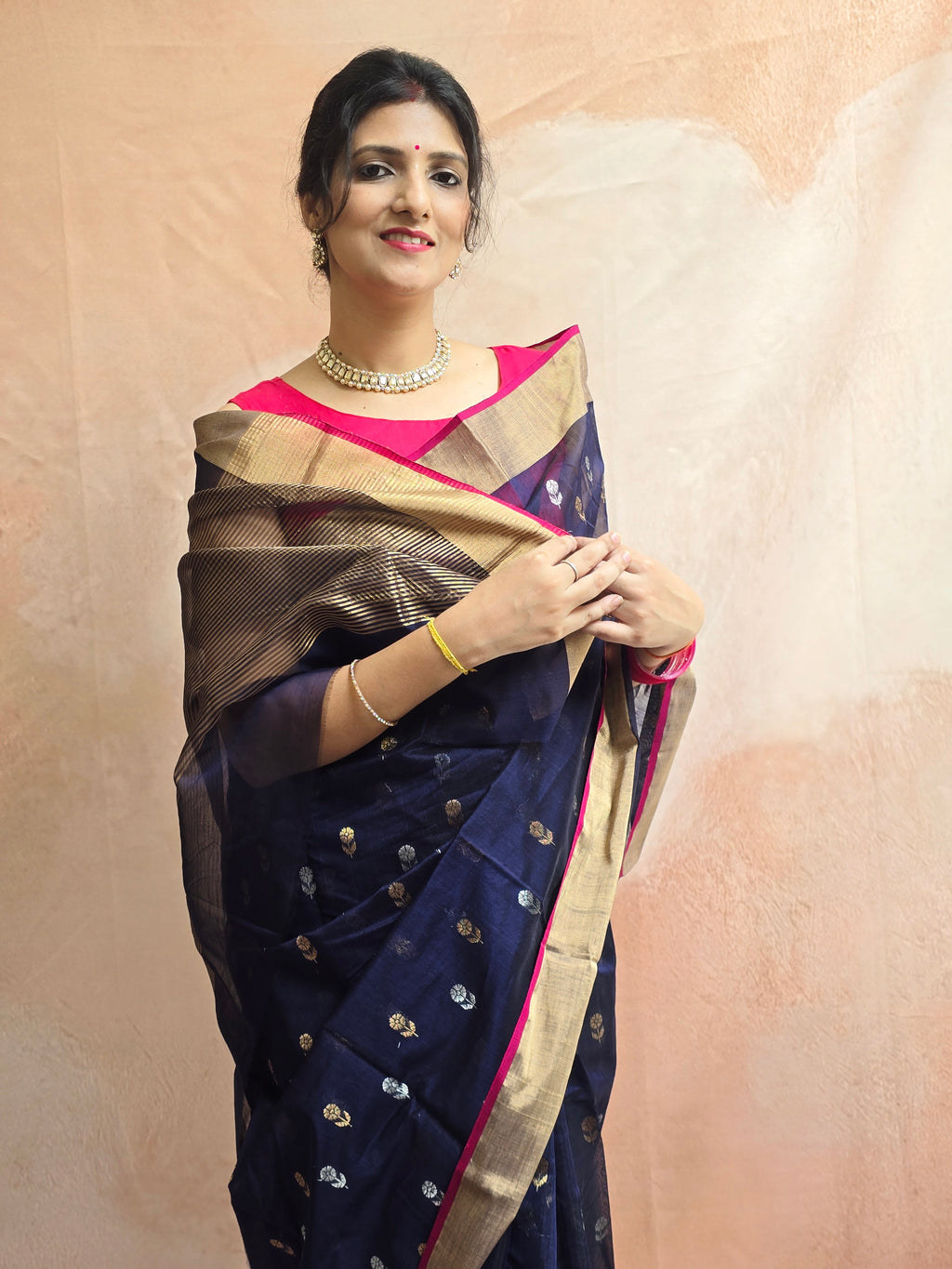 Chanderi Handwoven saree