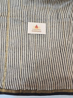 Hand block Printed Chanderi Silk Cotton Saree - Red Polka