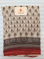 Handblock Printed Kota Doria Saree