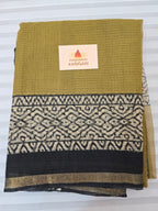 Hand block Printed Kota Doria Saree