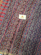 Handblock Printed Kota Doria Saree - kamal Boota