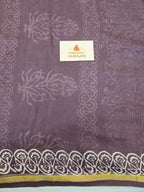 Kumud Chhap - Handblock Printed Chanderi Silk Cotton Saree