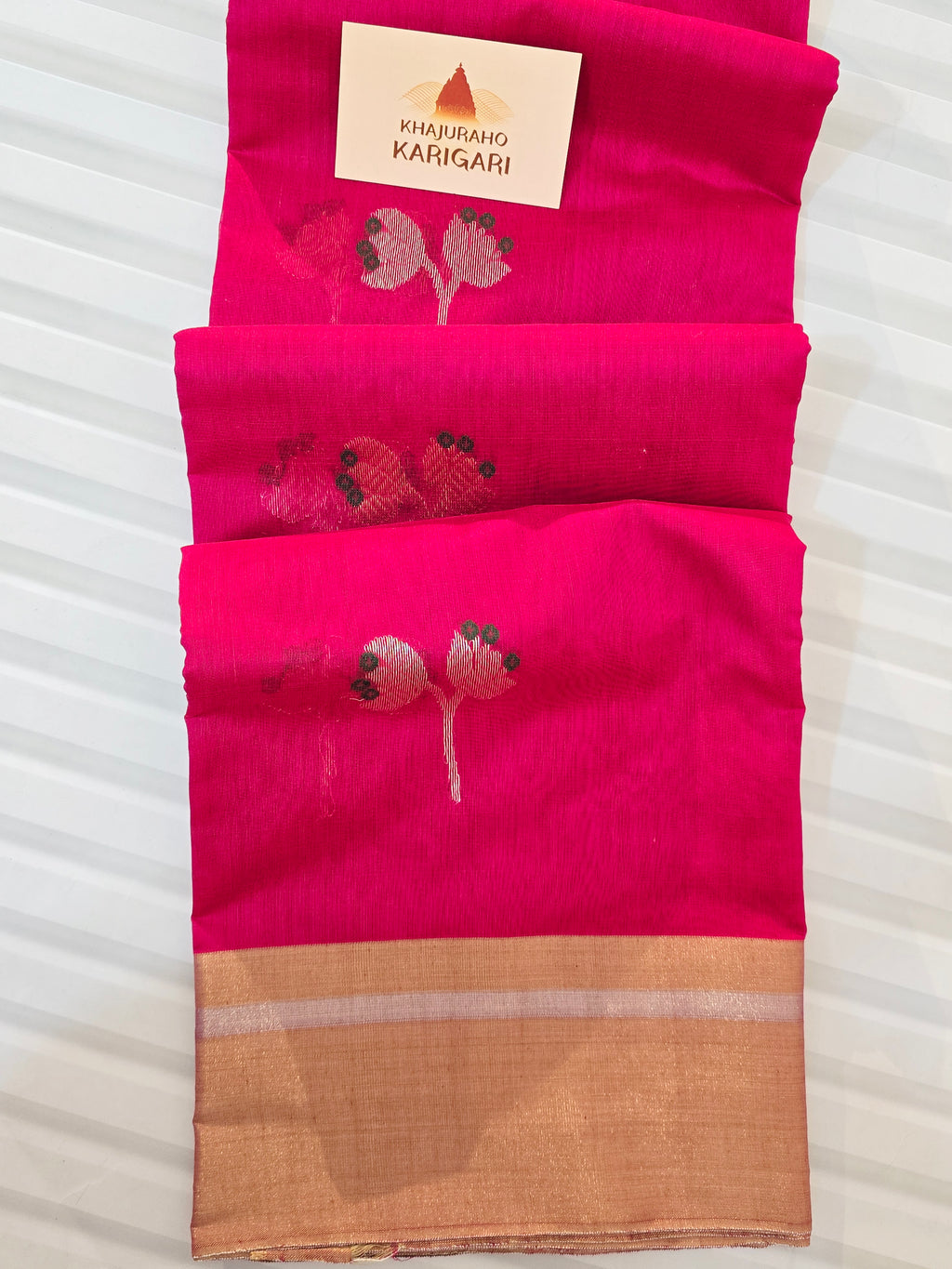 Kusum Mangal – Pure Handwoven Chanderi Silk Cotton Saree | Rani