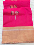 Kusum Mangal – Pure Handwoven Chanderi Silk Cotton Saree | Rani