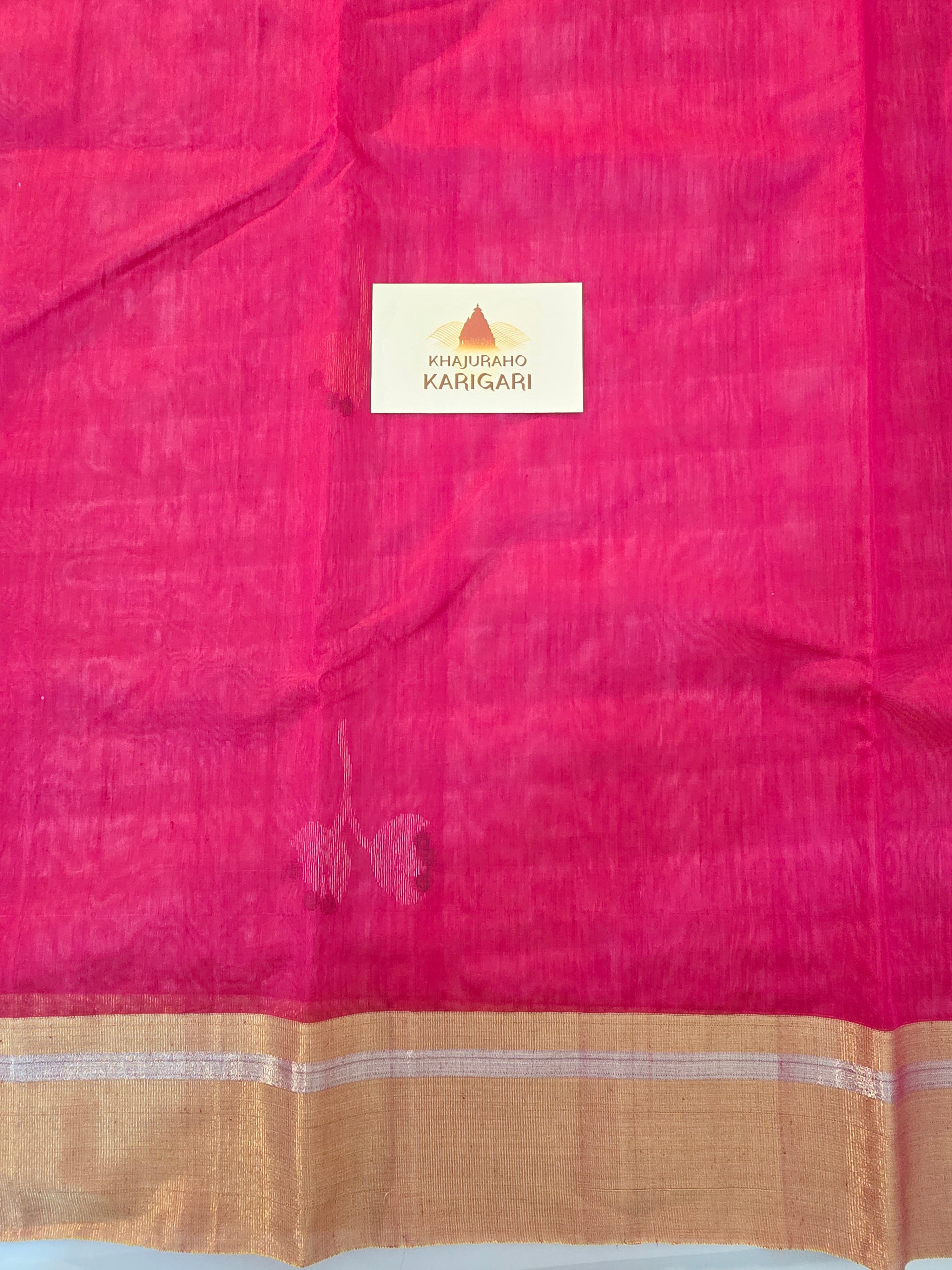 Kusum Mangal – Pure Handwoven Chanderi Silk Cotton Saree | Rani