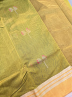 Kusum Mangal – Pure Handwoven Chanderi Silk Cotton Saree | Green