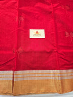 Kusum Mangal – Pure Handwoven Chanderi Silk Cotton Saree | Red