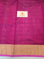 Pure Handwoven Chanderi Small Motifs - Magenta
