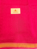 Handblock Printed Maheshwari Silk Cotton Saree