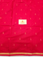Maheshwari Saree Arrow motifs - Red