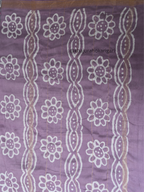 Mulmul cotton Batik Print Lavender Saree
